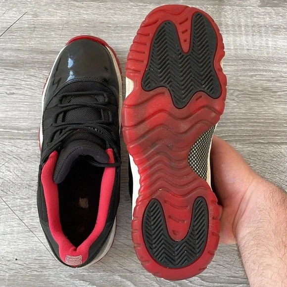 Air Jordan 11 Retro Low Bred Size 7Y NBA Basketball - Picture 6 of 11